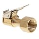 thumbnail image 1 of 1/4 "NPT BRASS LOCK-ON NETHT INFLANTING HEMENA AIR CHUCK PARA EL ORO DE CLIP, 1 of 5