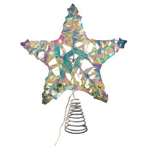 Magideal - Adorno De Estrella Para De Navidad Con Luces Led, Adorno Navideño Para De Navidad, Decoración Para Exteriores, Hogar, Fiestas, Vacaciones Multicolor