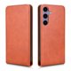 thumbnail image 1 of Funda tipo folio para Samsung Galaxy S24 Plus con soporte magnético y protección para la cámara Marrón, 1 of 6