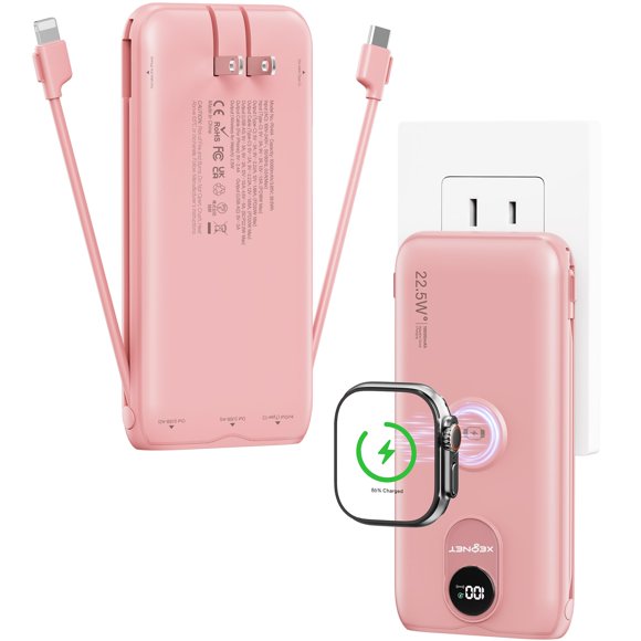 Power Bank XEGNER 10000mAh 20W con Enchufe de Pared para iWatch