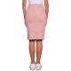 thumbnail image 3 of INSPIRE CHIC Falda de Jean para Mujer Cintura Alta Abertura Frontal Elástica Línea A Denim Midi Falda Rosa XS, 3 of 5