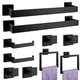 thumbnail image 1 of Set de accesorios de baño PAHSFS 10 piezas negro mate, 1 of 6