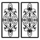 thumbnail image 5 of 2x Panel Decorativo De Arte De Pared Tallado Hueco De Metal 5,9x11,8 Pulgadas Para Decorar La Habitación, 5 of 5