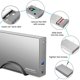 thumbnail image 4 of Carcasa de disco duro RSHTECH de aluminio USB 3.1 Gen 1, HDD, tipo C a SATA, carcasa de disco duro externo para HDD SSD de 3,5 pulgadas, compatible con unidades UASP y 16 TB, 4 of 8