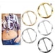 thumbnail image 4 of 6 pinzas de seda para bufanda, de 3,4 cm/1,3 pulgadas, para camisa, con hebilla circular, para mujer, para bufanda, accesorios de moda., 4 of 7
