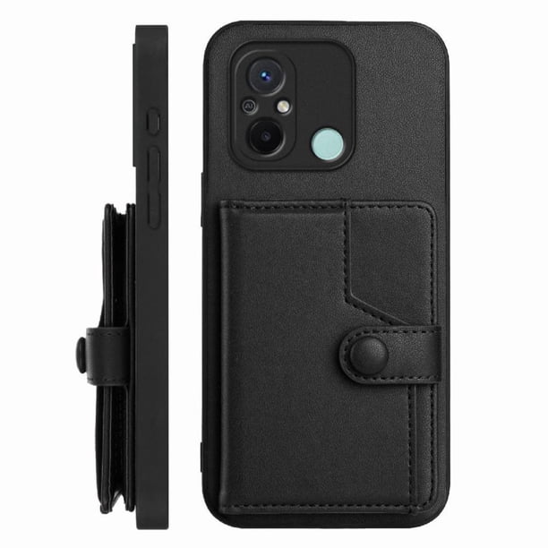 FOXDOCK Funda para Xiaomi Redmi 11A con Bloqueo RFID - Diseño Elegante con Cierre de Botón