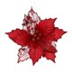 thumbnail image 4 of Flores Artificiales De Pascua De Navidad, Flores De Navidad Simuladas Para Fiesta, Color Rojo, 4 of 5