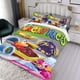 thumbnail image 3 of Carreras Locas Conjunto de sábanas temático, trío de piezas, cómodo y amigable con la piel, diseño único, regalo de decoración para el hogar para familiares, amigos y fans,135cm *200cm, 3 of 6