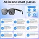 thumbnail image 2 of Gafas inteligentes Moscrea Bluetooth UV400 Translation 144+ Lang, 2 of 6