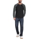 thumbnail image 2 of Camiseta de Hombre de Manga Larga con Bloques de Color Casual Raglán Talla S Gris Negro, 2 of 5