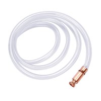 Magideal - Manguera De Sifón Manual, Bomba De Transferencia Portátil De Manguera De Uso Transparente Transparente, Gas Líquido De Gasolina 25 M