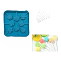 Genérico - Molde Silicona Moldes De Cakepop Molde Para Paletas Flores