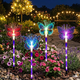 thumbnail image 4 of Pack 4 Estacas Solares Mariposa Multicolor Jardín Exterior, 4 of 4