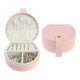 thumbnail image 1 of Organizador de Caja de Accesorios de Viaje Pequeña REGALWOVEN para Mujeres Regalo Anillos Pendientes Collares Almacenamiento con Espejo Rosa, 1 of 7
