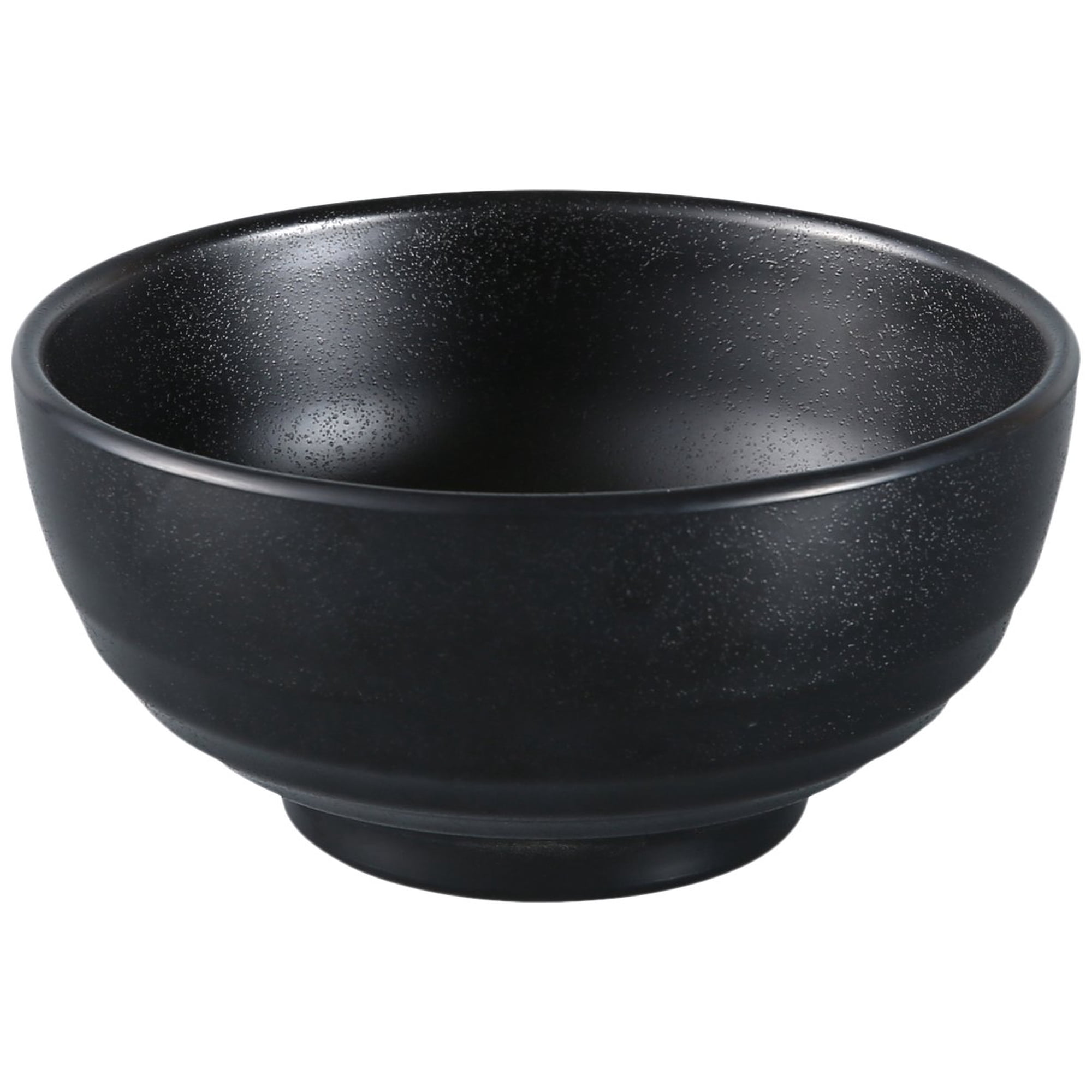 Tazón Para Fideos Yanco Black Pearl-2 Woodong De Melamina, 770 Ml, Negro