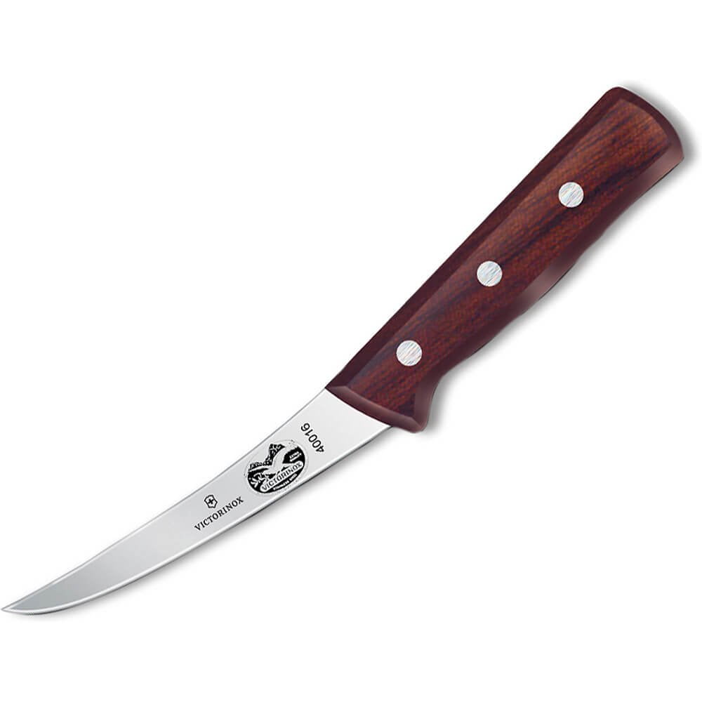 Cuchillo Deshuesador Victorinox 5, Hoja Curva Semirrígida, Madera De Arce