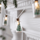 thumbnail image 2 of Mini luces de Navidad para árbol, funciona con pilas, en frascos de vidrio transparente, 10 luces LED de color blanco cálido para decoración de interiores, hogar, dormitorio, boda, fiesta de cumpleaño, 2 of 7