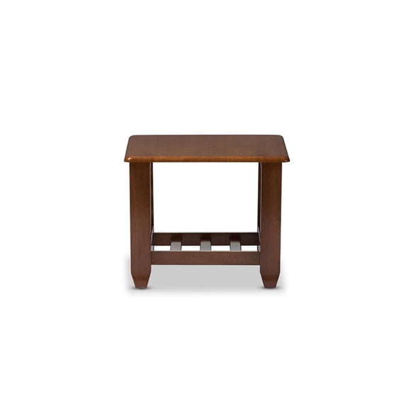 Mesa auxiliar Baxton Studio Larissa, moderna y clásica, madera de cerezo