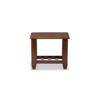 Mesa Auxiliar Baxton Studio Larissa, Moderna Y Clásica, Madera De Cerezo