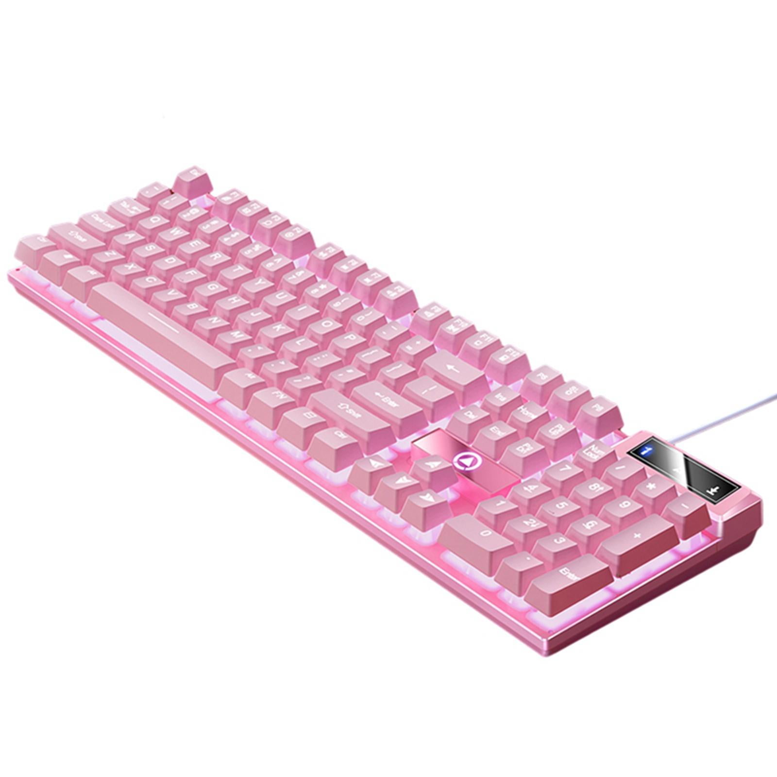 Bothyi - Teclado De Juego Usb Respuesta Rápida Wired Cómodo Para Pc De Computadora