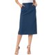 thumbnail image 1 of INSPIRE CHIC Falda Midi de Algodón y Lino para Mujer Casual con Abertura Trasera de Cintura Alta con Bolsillos XS Azul Oscuro, 1 of 6