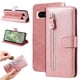 thumbnail image 4 of Funda con Cremallera para Google Pixel 8A, Carcasa Cartera de Cuero PU con Soporte y Tarjetero, 4 of 6