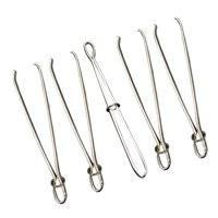 Magideal - Enhebrador De Cordón Elástico Bodkin, 5 Uds., Pinzas De Bloqueo Automático, Clip De Herramienta De Costura Fácil De Tirar, 78Mm Para Banda De Cintura,