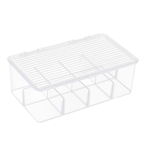 Bothyi - Caja Organizadora De Cocina Dividida, Caja De Almacenamiento De Té Para Nevera, Ventana, Cocina Con Tapa