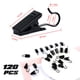 thumbnail image 2 of Juego de clips para cortinas JANYUN de acero inoxidable, paquete de 120, color negro, 2 of 7