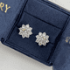 thumbnail image 2 of Gorgeous 18K White Gold Plated Gem & Moissanite Earrings - Perfect for Any Occasion!, 2 of 3