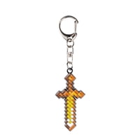 Llavero Metálico Minecraft Colección Espada