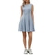thumbnail image 2 of INSPIRE CHIC Vestido sin mangas para mujer casual con cuello redondo en línea A, vestido corto de tirantes M gris azul, 2 of 6