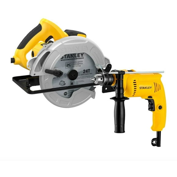 Sierra Circular 7 1/4 1600W + Taladro Percutor 600W