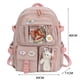thumbnail image 1 of Preppy Style Large Capacity Students School Bags Casual Canvas Female Backpack Fashion Patchwork Women Knapsack with Card Badge, 1 of 3