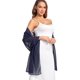 thumbnail image 5 of Bufanda y chal navy para mujer, talla única - olyrjie, 5 of 6