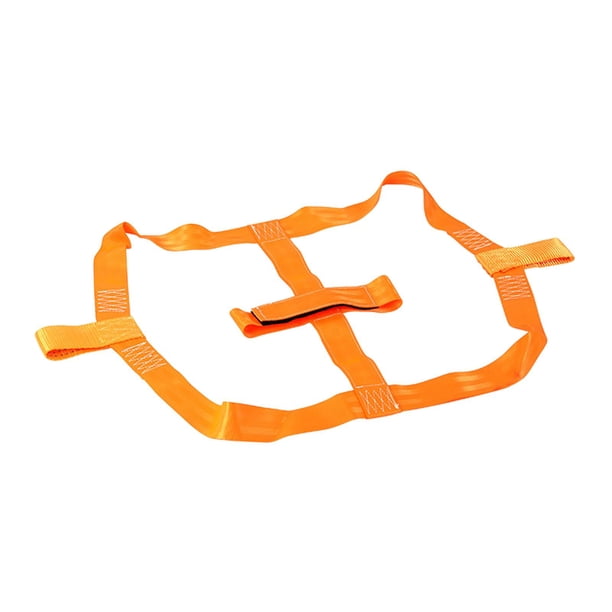 Correas de neumático de equilibrio de transporte de rueda trasera de motocicleta, arnés de transporte de neumático de poliéster fuerte resistente, Naranja