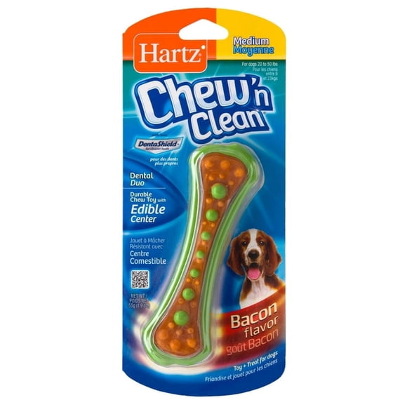 Juguete Masticable Hartz Chew n Clean Mediano Nylon Tocino