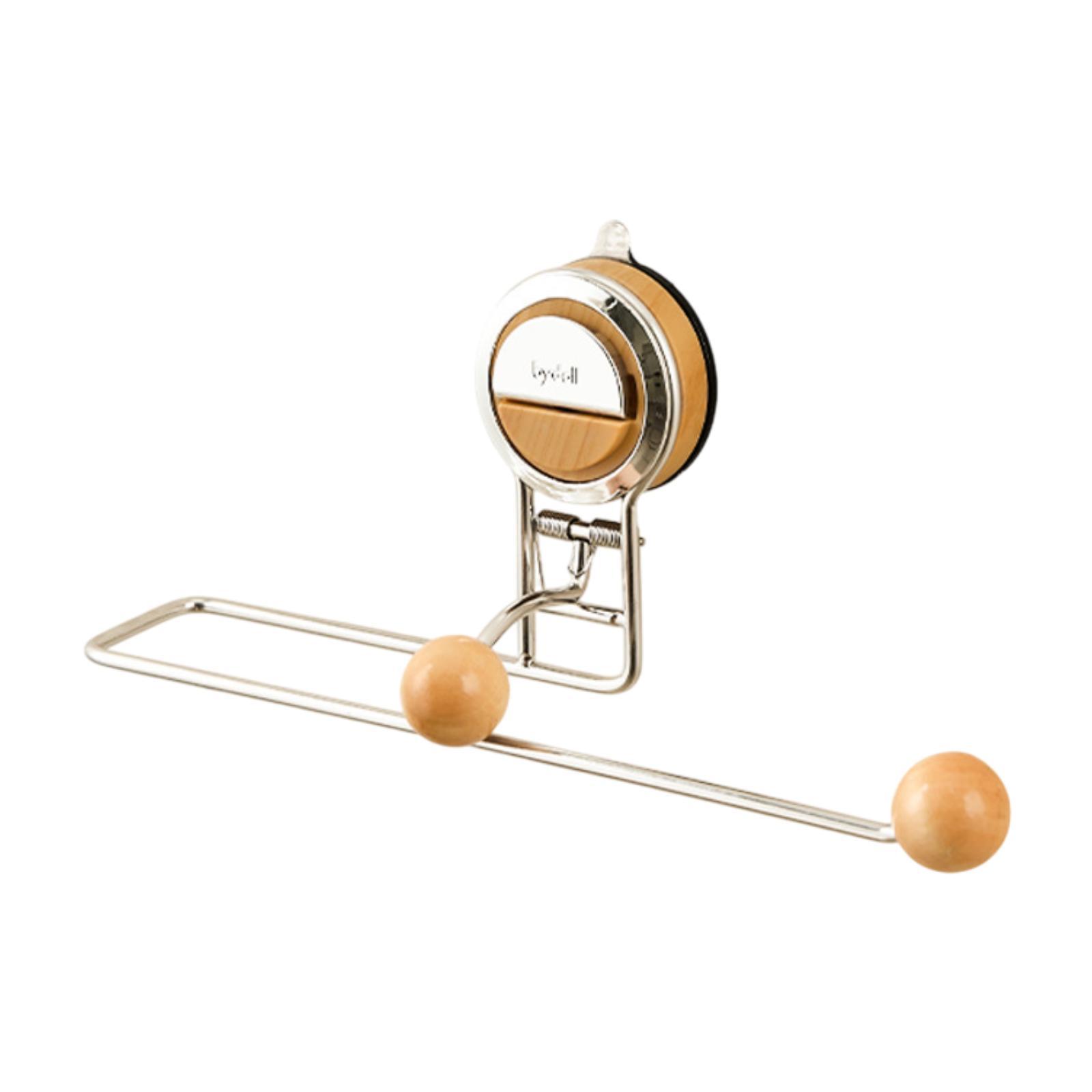 Bothyi - Soporte Para Papel De Cocina, Sin Taladro, Para Cocina, Baño, Montaje En Pared, Toallero De Papel, Color Madera Natural