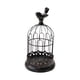 thumbnail image 1 of Hierro Birdcage Candelabro Centro De Mesa Cena De Boda Decoración De La Cocina Negro 14x26cm, 1 of 5