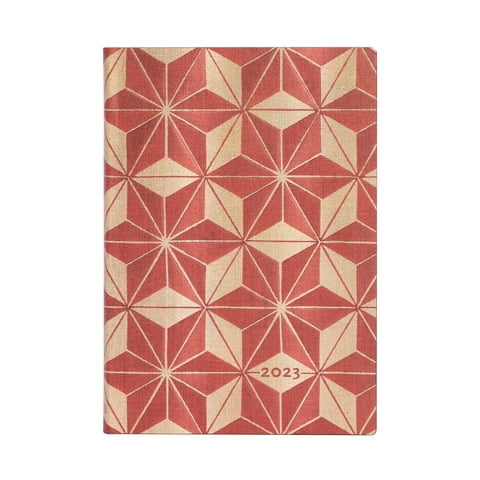 Paperblanks - Agenda 2023 Hishi. Tapa Flexible, Vista Semanal, Midi