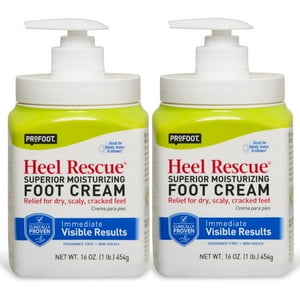 Crema Para Pies Profoot Heel Rescue, 473 Ml, Paquete De 2 Unidades Para Piel Agrietada