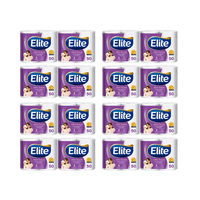 Pack 64 Rollos Papel Higiénico Elite 50 Mts Doble Hoja Ultra Suave