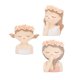 thumbnail image 1 of Maceta De Cabeza Femenina Retrato Lindo Jardinera De Bonsai Suculenta 3PCS, 1 of 5
