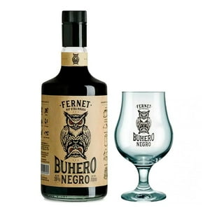 Pack Fernet Buhero Negro 39° 700Cc + Copón De Regalo