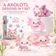 thumbnail image 3 of Mini bloques IBLOTIME Axolotl, 1264 piezas, 4 modelos, 3 of 6