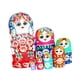 thumbnail image 5 of Muñecas Anidadas De 7 Capas, Manualidades Coleccionables, Regalos Navideños Para El Hogar, Cumpleaños, Habitación, Rojo, 5 of 5