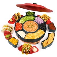 Set Para Servir Tacos Aibaolao Con Olla Caliente De 1 Litro Y 4 Soportes Para Tacos