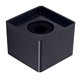 thumbnail image 2 of Entrevista En Forma De Cubo Cuadrado Micrófono Micrófono Estación De Bandera Negro, 2 of 5