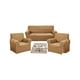 thumbnail image 1 of Set De Fundas De Sofa 3+1+1 - Diseño Cuadrille Café, 1 of 3