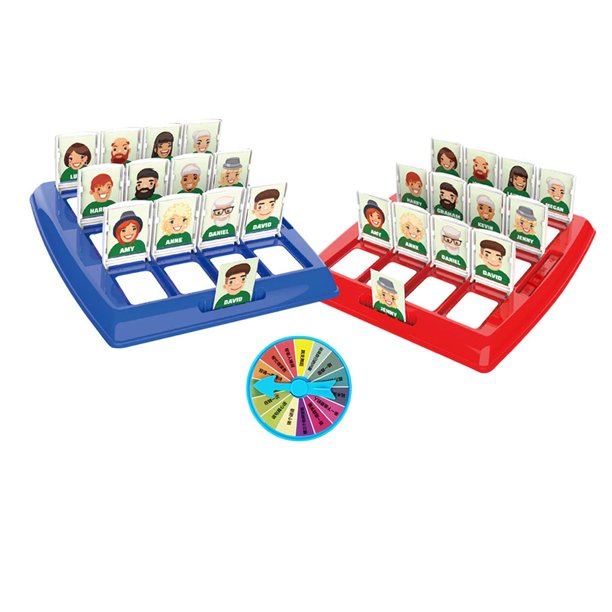 Juego de adivinar quién, juego de batalla, divertido juego de mesa familiar con habilidades de razonamiento lógico para accesorios de fiesta, regalos , 48 cartas